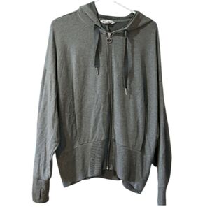 Athleta Gray Relaxed Fit Hoodie LG